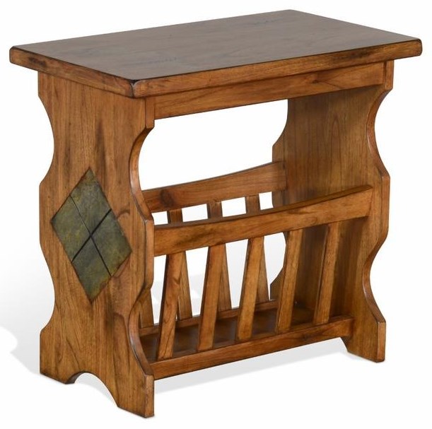 Chairside magazine shop rack